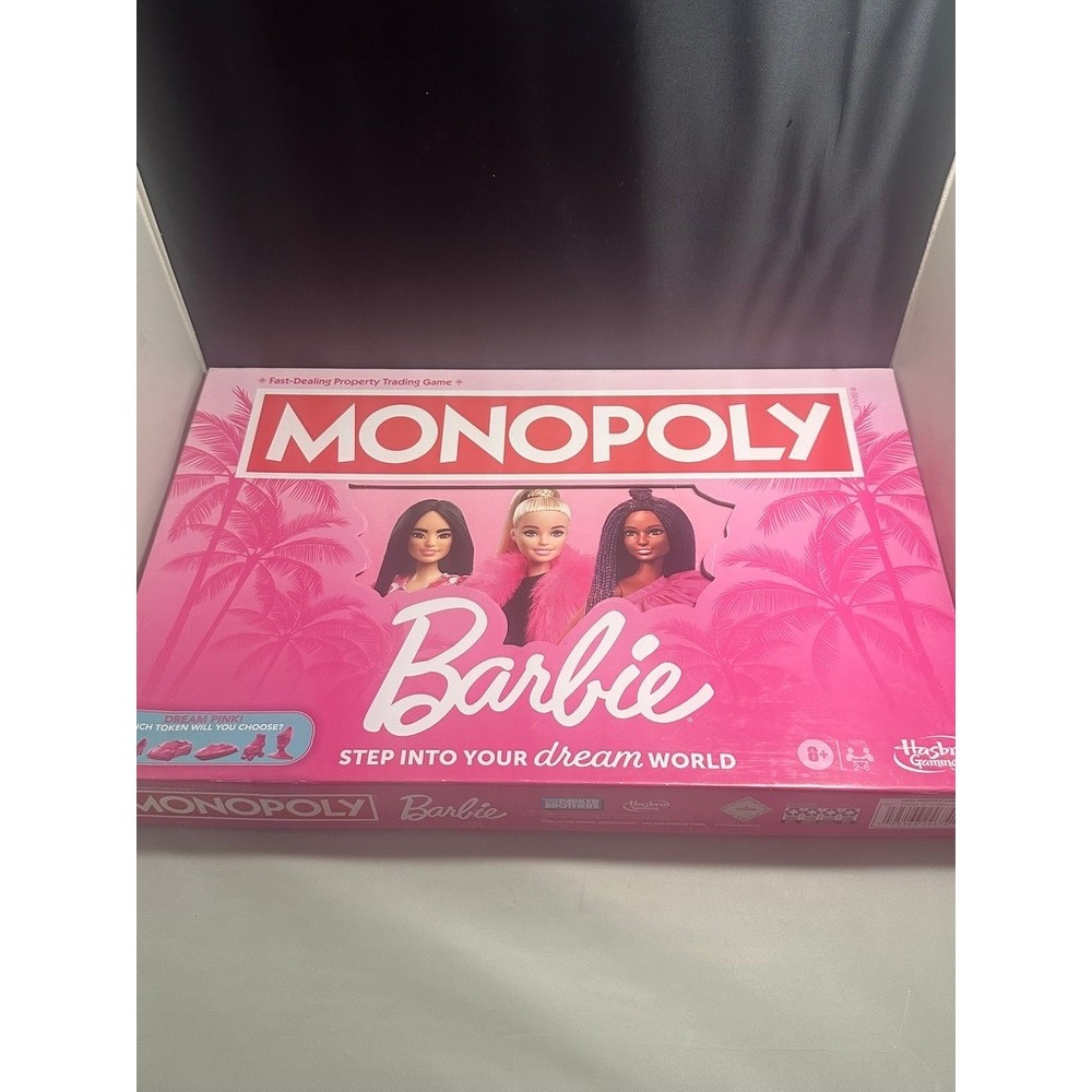 Barbie Monopoly Board Game Hasbro Gaming G0038 Pink Edition 2023 Complete